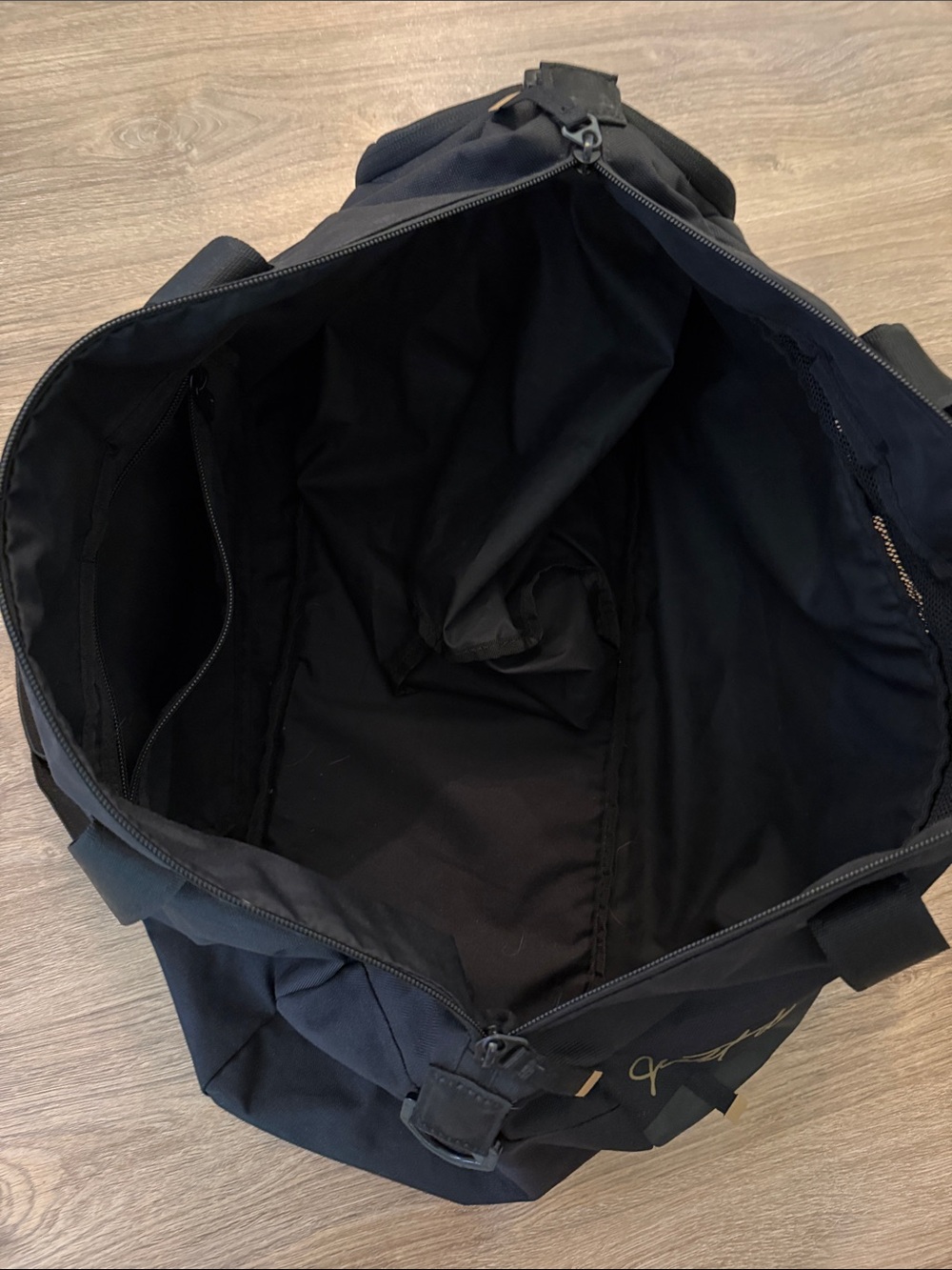 Nike Black Duffel Bag with Gold Accents - Picture 6 of 7